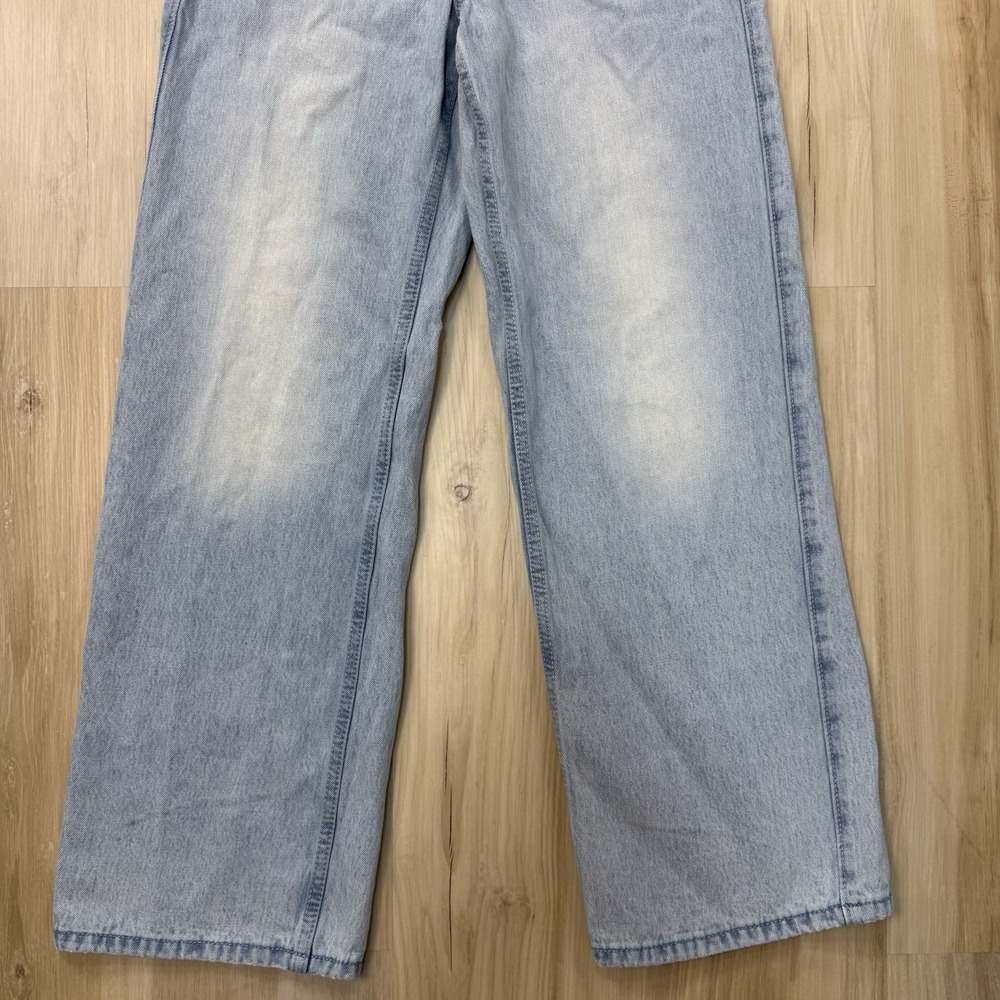 Hollister Low Rise Baggy Jeans Women's Size 23 Short Faded Blue Wide Leg Pants - Picture 3 of 8